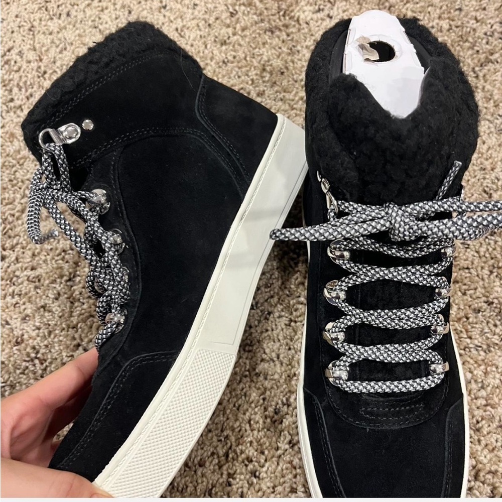 Marc Fisher Women Hi Top Sneaker Suede Summa Booties - Picture 4 of 5